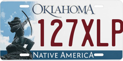 OK license plate 127XLP