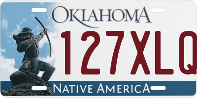 OK license plate 127XLQ