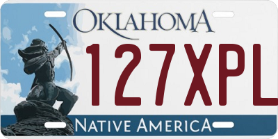 OK license plate 127XPL