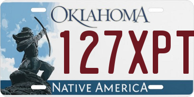 OK license plate 127XPT