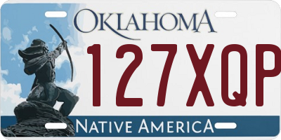OK license plate 127XQP