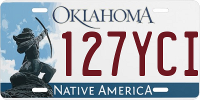 OK license plate 127YCI