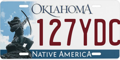 OK license plate 127YDC