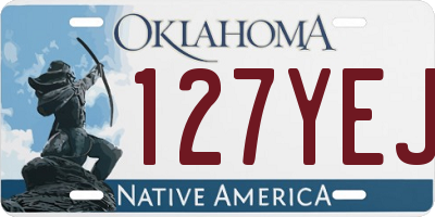 OK license plate 127YEJ