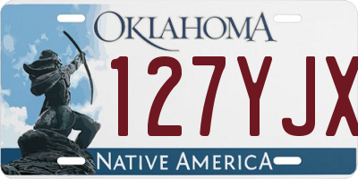 OK license plate 127YJX