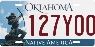 OK license plate 127YOO