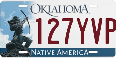 OK license plate 127YVP