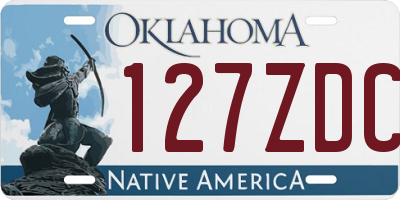 OK license plate 127ZDC