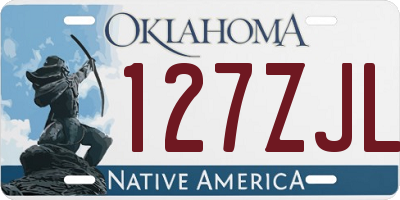 OK license plate 127ZJL