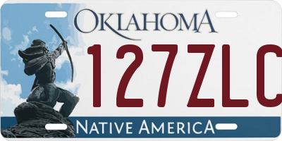 OK license plate 127ZLC