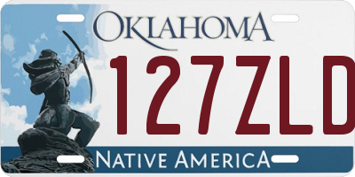 OK license plate 127ZLD