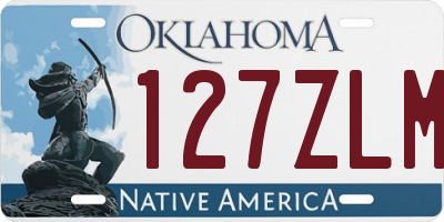 OK license plate 127ZLM