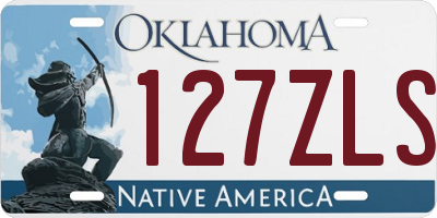 OK license plate 127ZLS