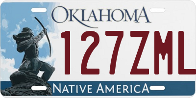OK license plate 127ZML