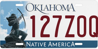 OK license plate 127ZOQ