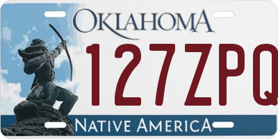 OK license plate 127ZPQ