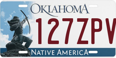 OK license plate 127ZPV