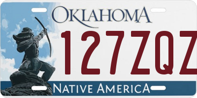 OK license plate 127ZQZ
