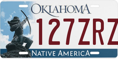 OK license plate 127ZRZ