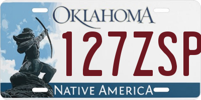 OK license plate 127ZSP
