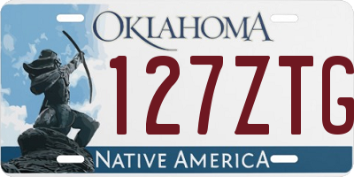 OK license plate 127ZTG