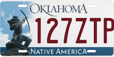 OK license plate 127ZTP