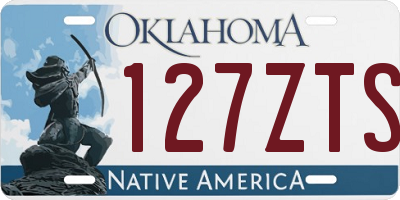 OK license plate 127ZTS