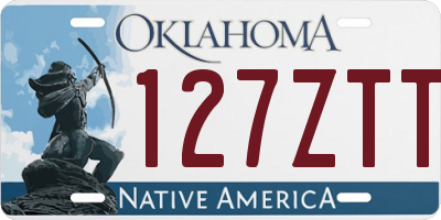 OK license plate 127ZTT