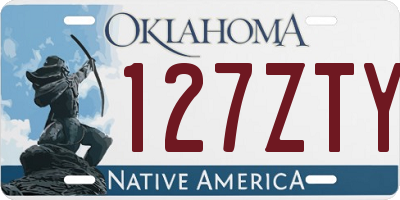 OK license plate 127ZTY