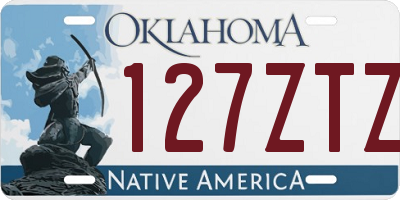OK license plate 127ZTZ