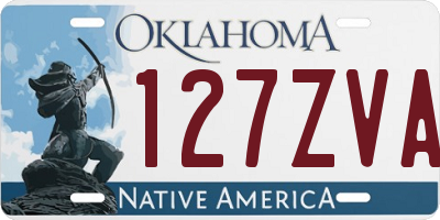 OK license plate 127ZVA