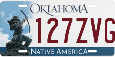 OK license plate 127ZVG