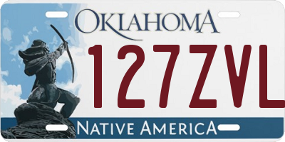 OK license plate 127ZVL