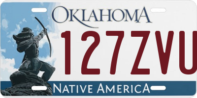 OK license plate 127ZVU
