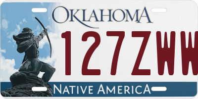 OK license plate 127ZWW