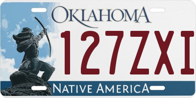 OK license plate 127ZXI