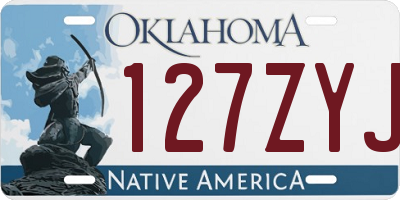 OK license plate 127ZYJ