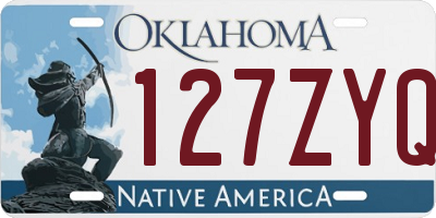 OK license plate 127ZYQ