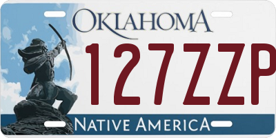 OK license plate 127ZZP