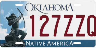 OK license plate 127ZZQ