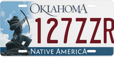 OK license plate 127ZZR