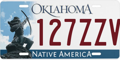 OK license plate 127ZZV