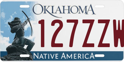 OK license plate 127ZZW