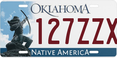 OK license plate 127ZZX