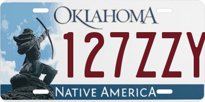 OK license plate 127ZZY