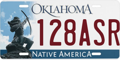 OK license plate 128ASR