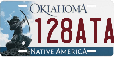 OK license plate 128ATA