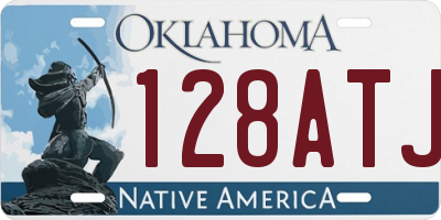 OK license plate 128ATJ