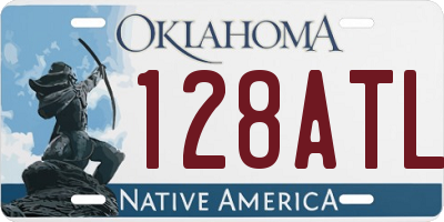 OK license plate 128ATL
