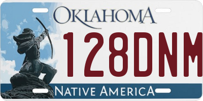 OK license plate 128DNM